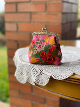 Load image into Gallery viewer, Pink Floral Women’s coin purse
